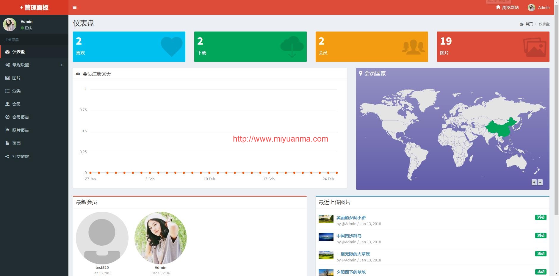 图片[2]-Laravel框架高清壁纸图库图片分享上传下载网站源码+会员中心-觅源码网