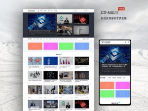 免费主题下载-cx-multi主题-WordPress简洁大气自适应博客杂志类主题-觅源码网