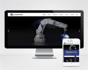 (自适应手机端)响应式英文外贸五金机械设备pbootcms模板-觅源码网