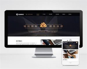 (自适应手机端)响应式投资理财类pbootcms模板 金融机构财务管理类网站模板-觅源码网