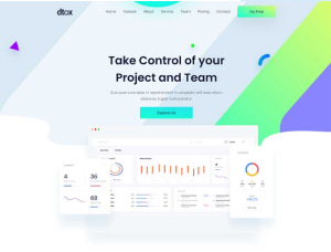 HTML5模版-SEO数据分析营销服务公司网站模板-觅源码网
