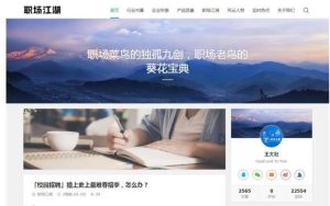 Z-BlogPHP职场话题文章资讯博客网站源码-觅源码网