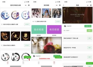 姓氏头像框多模板制作微信小程序源码,复古等多模板支持流量主-觅源码网